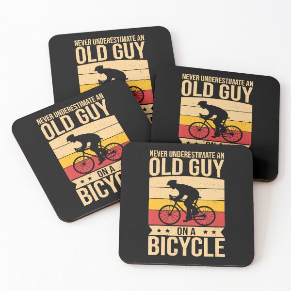 Item preview, Funny Cycling Men Biking Never Underestimate An Old Biker designed and sold by huftyfnruppe.