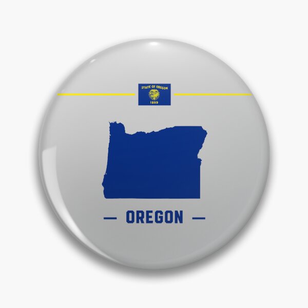 Artikelvorschau, Stolz auf den Staat Oregon – Klassische Marine-Silhouette & Flagge entworfen und verkauft von mashmosh.