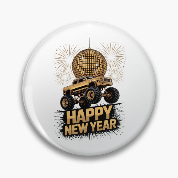 Item preview, Monster Truck New Year Happy New Year designed and sold by IdunayaStore.