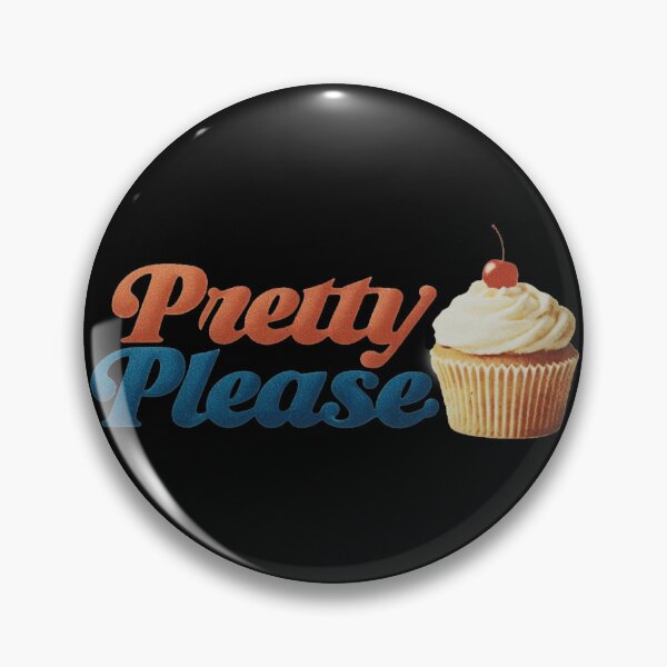 Item preview, Pretty Please Retro Typography with Cherry-Topped Cupcake designed and sold by KrintoryTees.