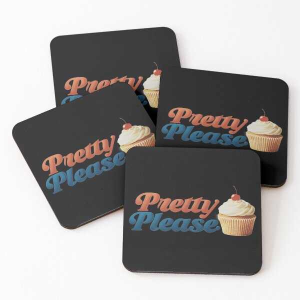 Item preview, Pretty Please Retro Typography with Cherry-Topped Cupcake designed and sold by KrintoryTees.