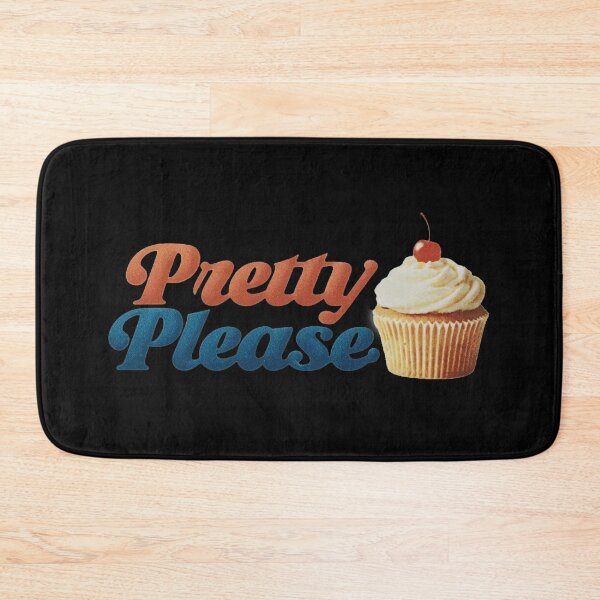 Item preview, Pretty Please Retro Typography with Cherry-Topped Cupcake designed and sold by KrintoryTees.