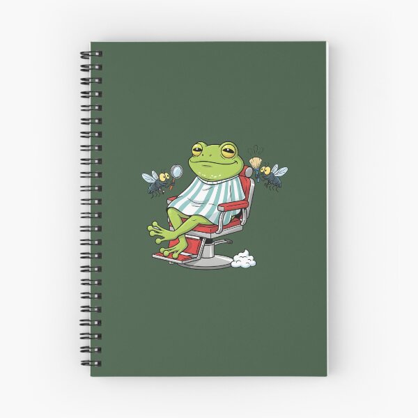 Item preview, Funny Frog Getting a Shave & Haircut - Barber Shop Cartoon designed and sold by THE-DAILY-DRIPS.