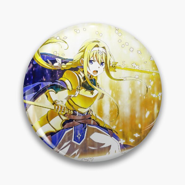 Item preview, Alice Zuberg Sword Online Anime Brilliant Light Golden Aura Fighter Girl designed and sold by Tokyonomad.