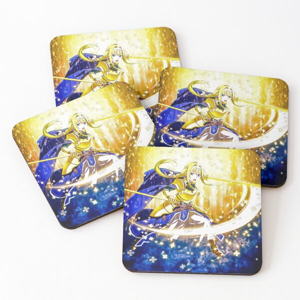 Item preview, Alice Zuberg Sword Online Anime Brilliant Light Golden Aura Fighter Girl designed and sold by Tokyonomad.