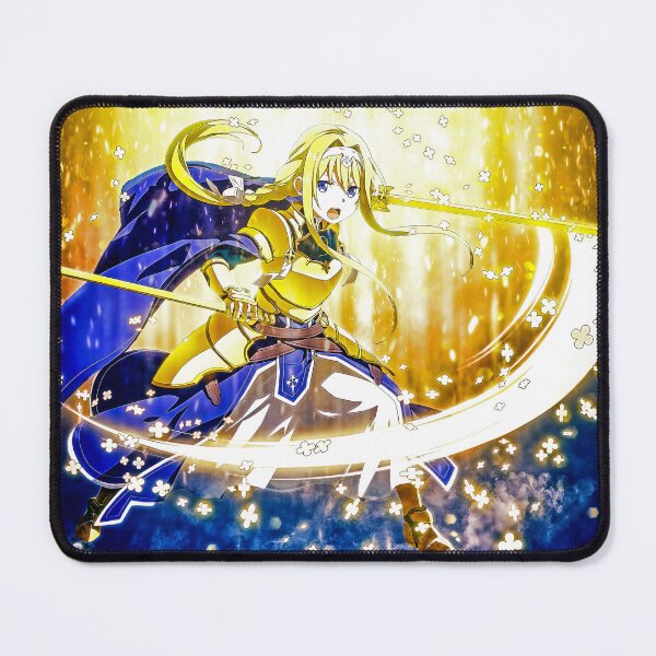 Item preview, Alice Zuberg Sword Online Anime Brilliant Light Golden Aura Fighter Girl designed and sold by Tokyonomad.
