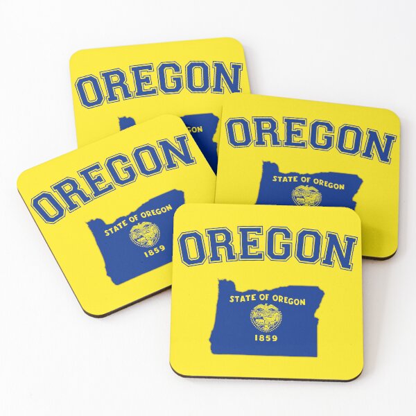 Item preview, Oregon Pride - Vintage State Flag Silhouette & Varsity Typography designed and sold by mashmosh.