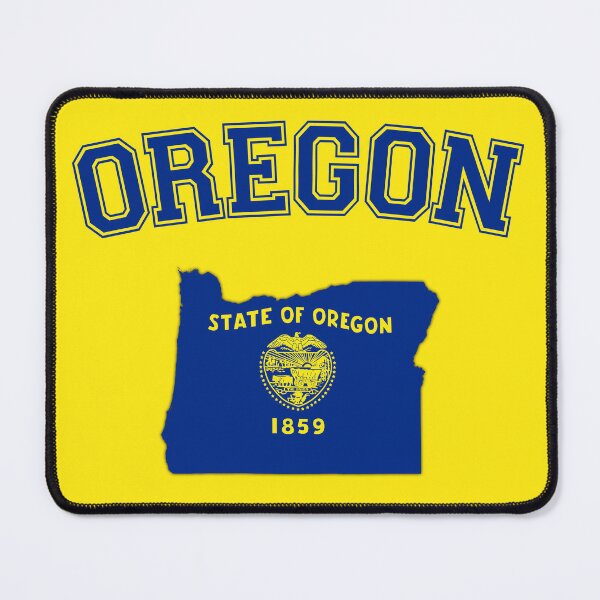 Item preview, Oregon Pride - Vintage State Flag Silhouette & Varsity Typography designed and sold by mashmosh.