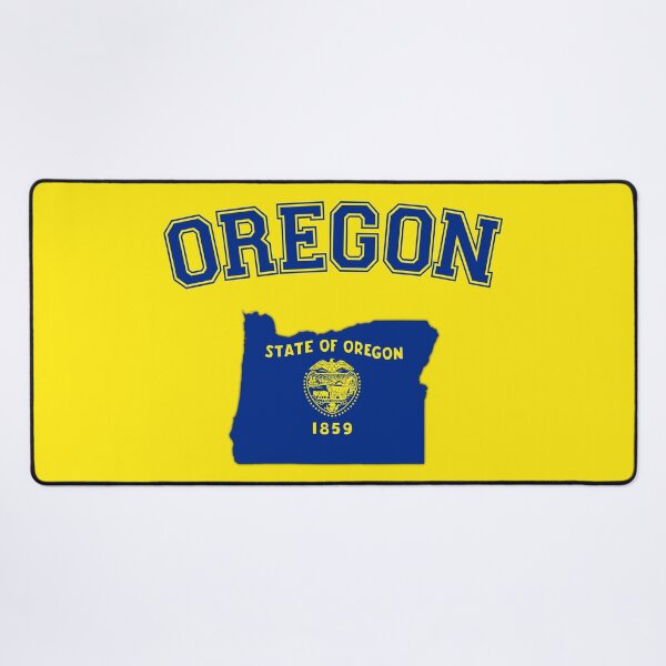 Item preview, Oregon Pride - Vintage State Flag Silhouette & Varsity Typography designed and sold by mashmosh.
