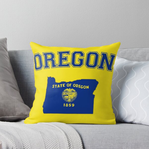 Item preview, Oregon Pride - Vintage State Flag Silhouette & Varsity Typography designed and sold by mashmosh.