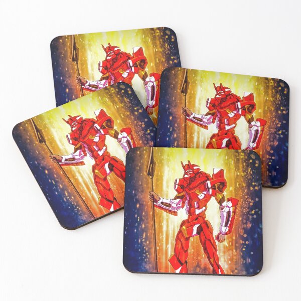 Item preview, Evangelion Unit 02 Crimson Force Neon Genesis Evangelion Anime Mecha Golden Strength designed and sold by Tokyonomad.