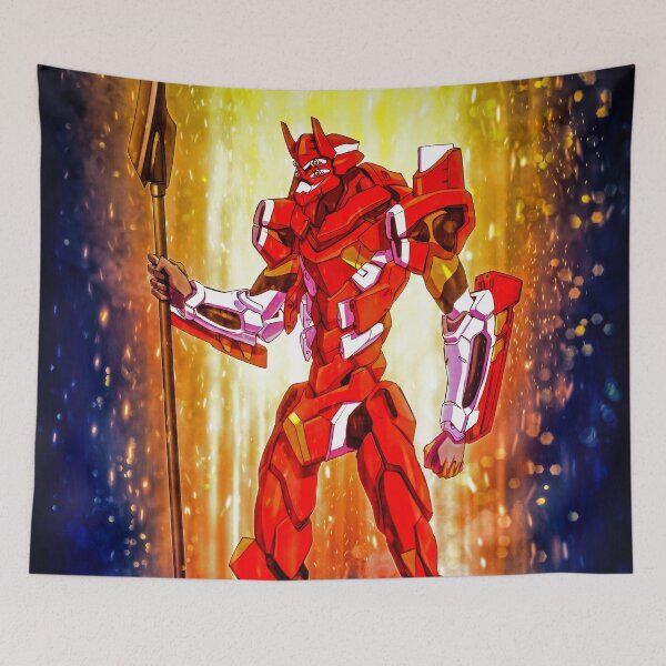 Item preview, Evangelion Unit 02 Crimson Force Neon Genesis Evangelion Anime Mecha Golden Strength designed and sold by Tokyonomad.