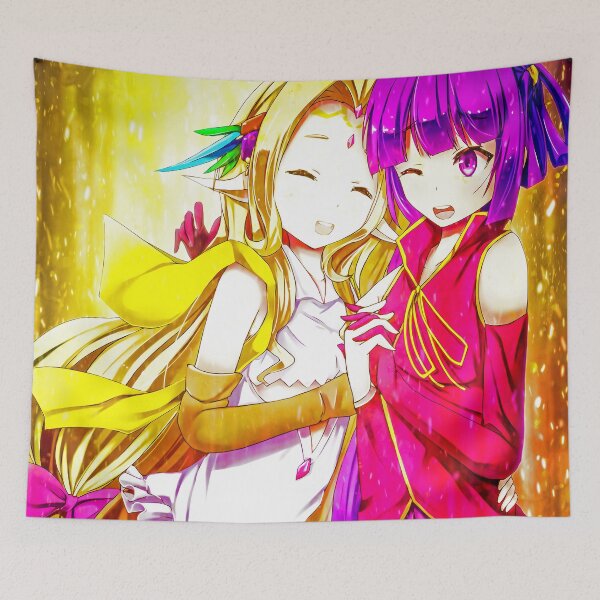 Item preview, Feel Nirvalen No Game No Life Anime Girl Elven Fantasy Golden Aura Harmony designed and sold by Tokyonomad.