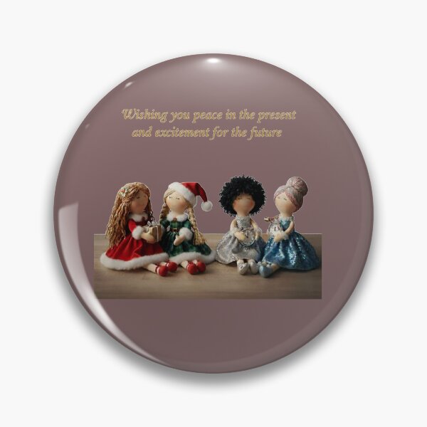 Item preview, Wishing You Peace and Excitement – Heartfelt Holiday & New Year Dolls designed and sold by DroolWorthyUS.