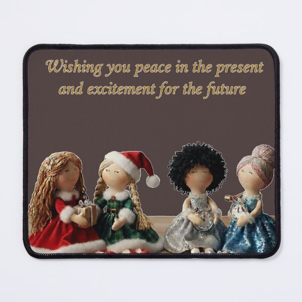 Item preview, Wishing You Peace and Excitement – Heartfelt Holiday & New Year Dolls designed and sold by DroolWorthyUS.