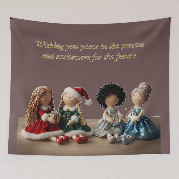 Item preview, Wishing You Peace and Excitement – Heartfelt Holiday & New Year Dolls designed and sold by DroolWorthyUS.