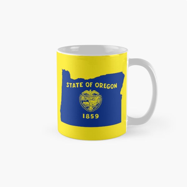 Item preview, Oregon State Map Flag - Retro Pacific Northwest Pride designed and sold by mashmosh.