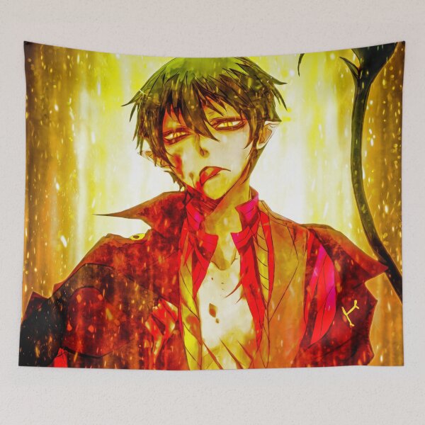 Item preview, Amaimon Blue Exorcist Anime Demon Mischief Golden Aura Chaotic Energy designed and sold by Tokyonomad.