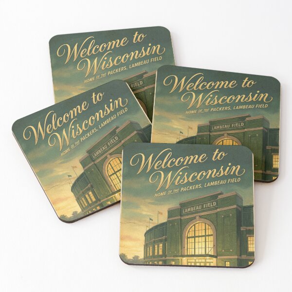 Item preview, Vintage Green Bay Lambeau Field Wisconsin Football Poster Bar Art designed and sold by Cozy-Old-Pub.