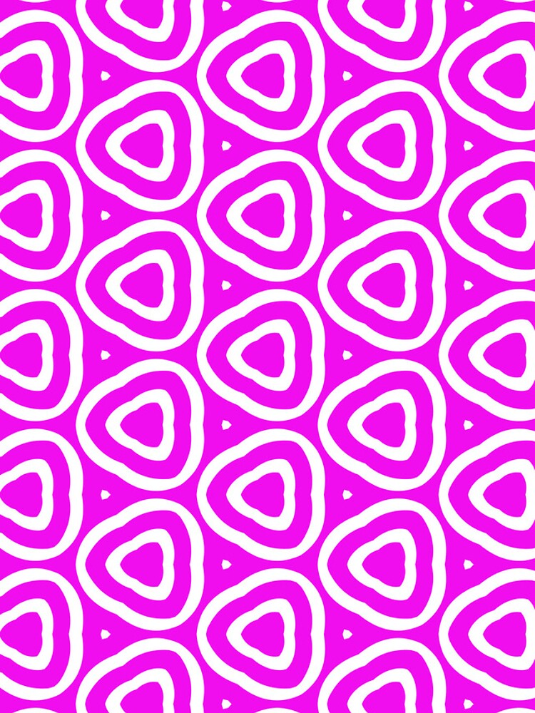 Imagen 5 de 5, Funda de iPhone con la obra Hot Purple and White Hypnotic Pattern - Vibrant Retro Geometric Art, diseñada y vendida por Rucku.