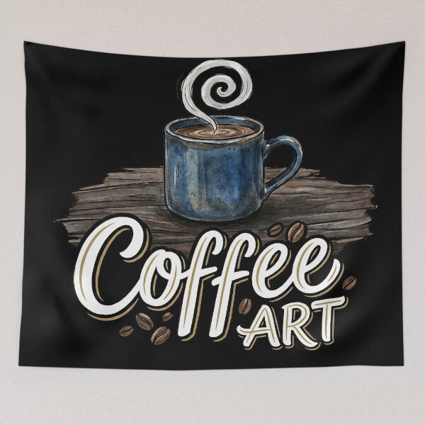 Item preview, Coffee Art — Hand-Drawn Aesthetic Design for Coffee Lovers designed and sold by SoulenCify.