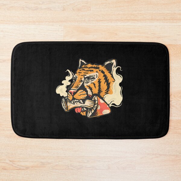 Item preview, Tiger And Mushrooms Graphic designed and sold by sayfogrodenn.