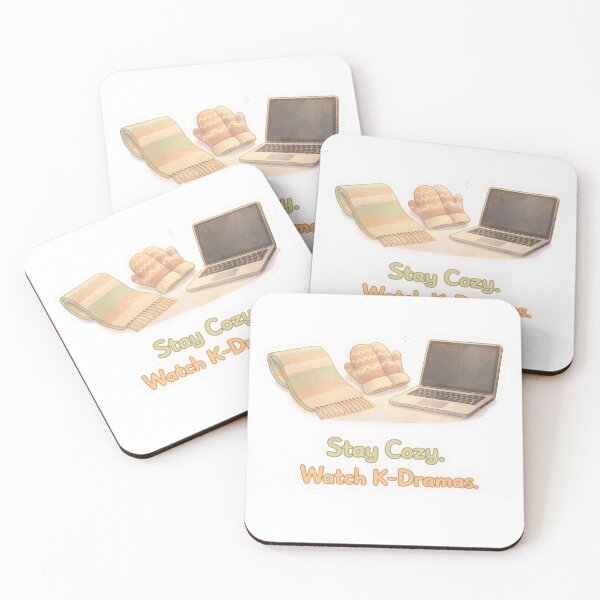 Item preview, Stay Cozy. Watch K-Dramas. | Cute Cozy K-Drama Sticker designed and sold by Soft Seoul Studio.
