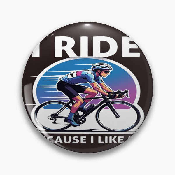 Item preview, I Ride Because I Like It – Cycling Motivation T-Shirt & Sticker Design designed and sold by Sushikidsntoddlers.
