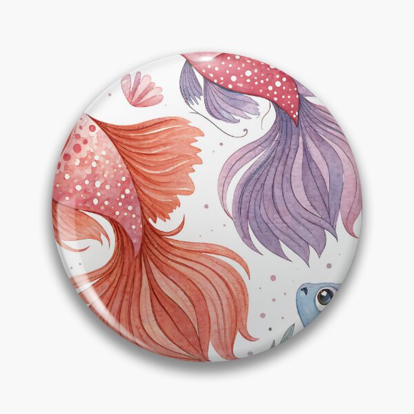 Artikelvorschau, Verspielte Aquarellfische: Verträumtes Unterwassermuster aus Korallen und Algen | Kunstdruck mit Wassermotiv entworfen und verkauft von CHRONIN.