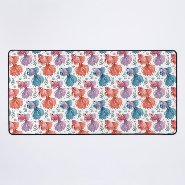 Item preview, Whimsical Watercolor Fish: Dreamy Coral & Seaweed Underwater Pattern | Aquatic Art Print designed and sold by CHRONIN.