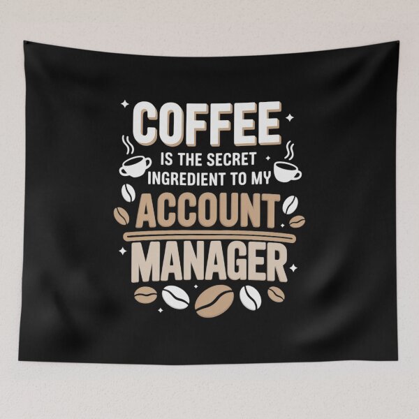 Item preview, Fueled by Coffee & Account Management Brilliance designed and sold by HORIZBoutique.