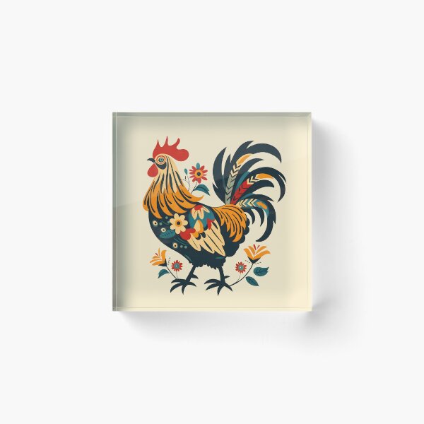 Item preview, Polish Flowers Rooster designed and sold by xiao xuans.