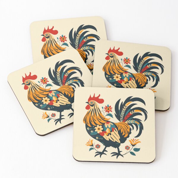 Item preview, Polish Flowers Rooster designed and sold by xiao xuans.
