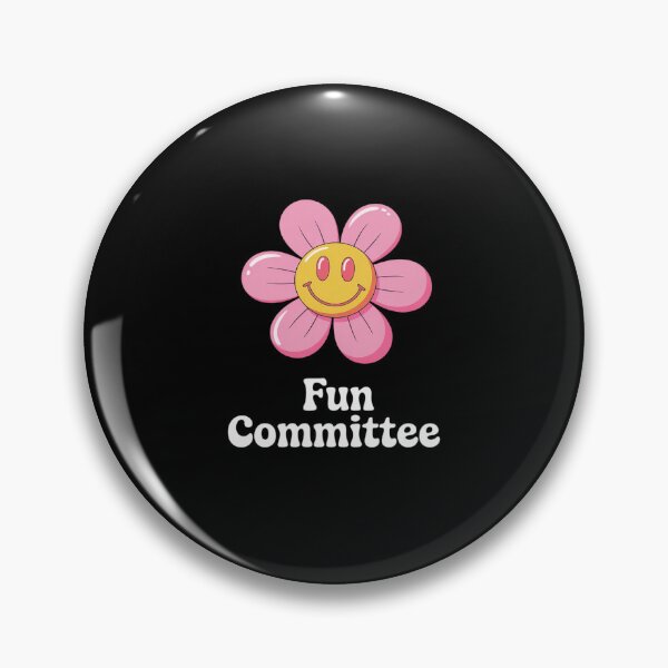 Item preview, Fun Committee with happy flower designed and sold by HORIZBoutique.