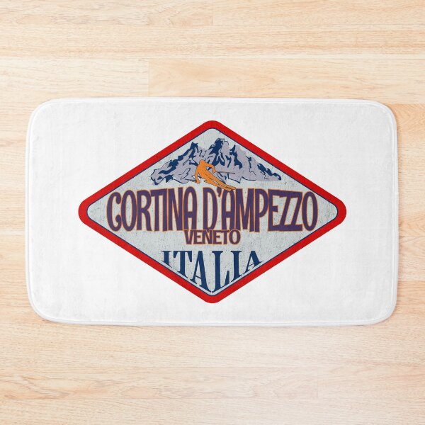 Item preview, Cortina d’Ampezzo, Veneto, Belluno, Italy, Italia, Vintage skiing badge design designed and sold by Wanderful-roads.