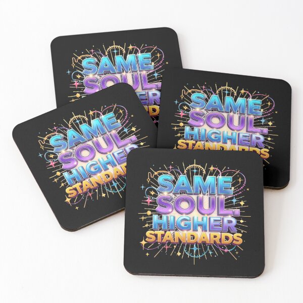 Item preview, Same Soul Higher Standards-New Year Glow Up & Self Worth Quote Typography designed and sold by Aarvya Fashion Club ( A.F.C ).