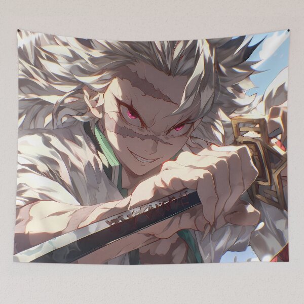 Item preview, Sanemi Shinazugawa Demon Slayer Anime Wind Hashira Intensity designed and sold by Tokyonomad.