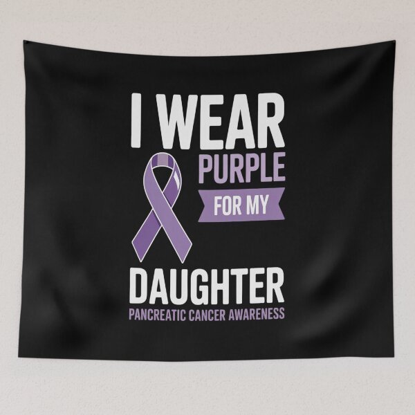 Item preview, I Wear Purple For My Daughter Pancreatic Cancer Awareness designed and sold by catsdothingz.