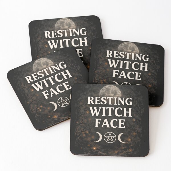 Item preview, Resting Witch Face – Gothic Witchcraft Moon Design | SVT Midnight Familiar designed and sold by SEVERTREND APPAREL .