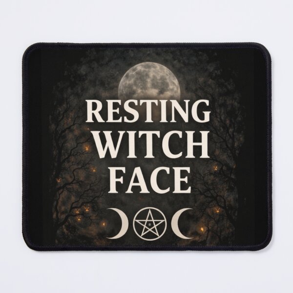 Item preview, Resting Witch Face – Gothic Witchcraft Moon Design | SVT Midnight Familiar designed and sold by SEVERTREND APPAREL .
