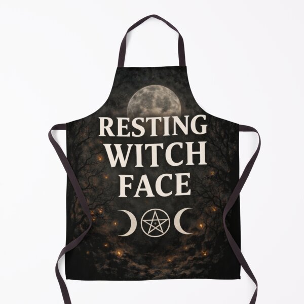 Item preview, Resting Witch Face – Gothic Witchcraft Moon Design | SVT Midnight Familiar designed and sold by SEVERTREND APPAREL .