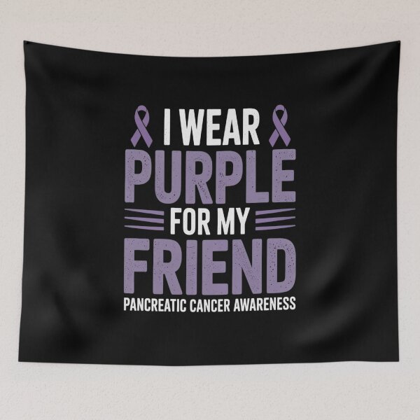 Item preview, I Wear Purple For My Friend Pancreatic Cancer Awareness designed and sold by catsdothingz.