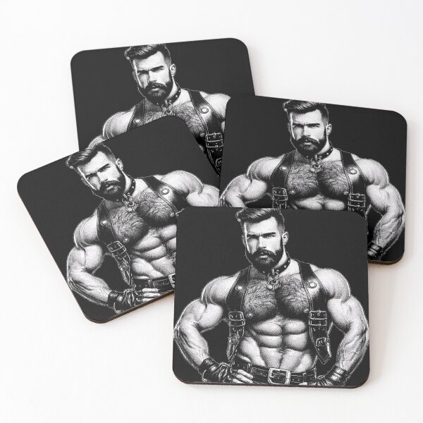 Item preview, Gay Leather Bar Pride Heat Berlin Pride Graphic Design designed and sold by ItsAKinkThing.