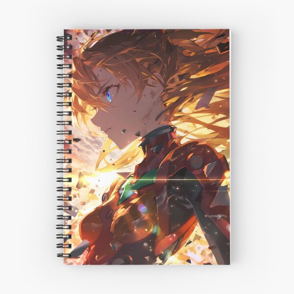 Item preview, Asuka Langley Soryu Neon Genesis Evangelion Fiery Anime Girl Explosive Aura designed and sold by Tokyonomad.
