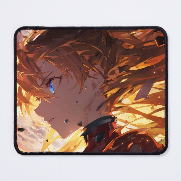 Item preview, Asuka Langley Soryu Neon Genesis Evangelion Fiery Anime Girl Explosive Aura designed and sold by Tokyonomad.