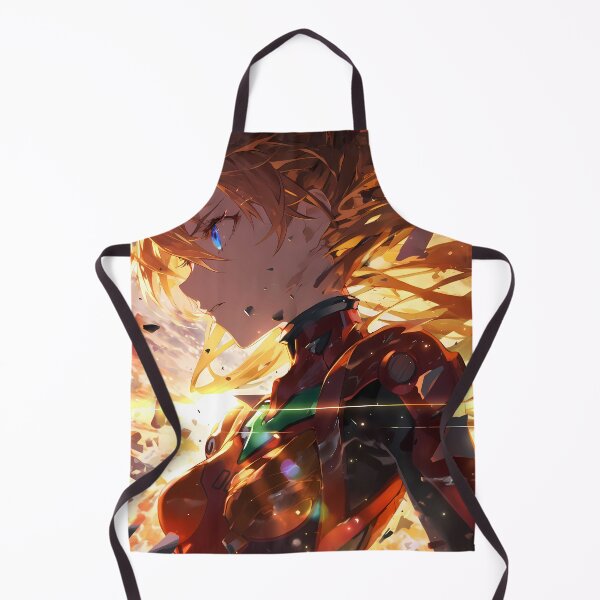 Item preview, Asuka Langley Soryu Neon Genesis Evangelion Fiery Anime Girl Explosive Aura designed and sold by Tokyonomad.