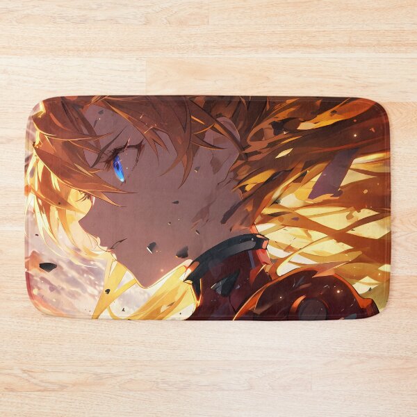 Item preview, Asuka Langley Soryu Neon Genesis Evangelion Fiery Anime Girl Explosive Aura designed and sold by Tokyonomad.