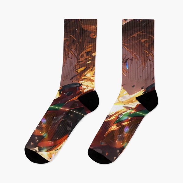 Item preview, Asuka Langley Soryu Neon Genesis Evangelion Fiery Anime Girl Explosive Aura designed and sold by Tokyonomad.