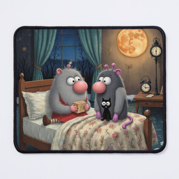 Item preview, Moonlight Bedtime Stories – Cozy Whimsical Night Illustration designed and sold by Whimsical Hug.