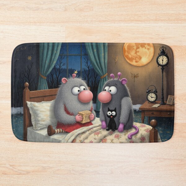 Item preview, Moonlight Bedtime Stories – Cozy Whimsical Night Illustration designed and sold by Whimsical Hug.